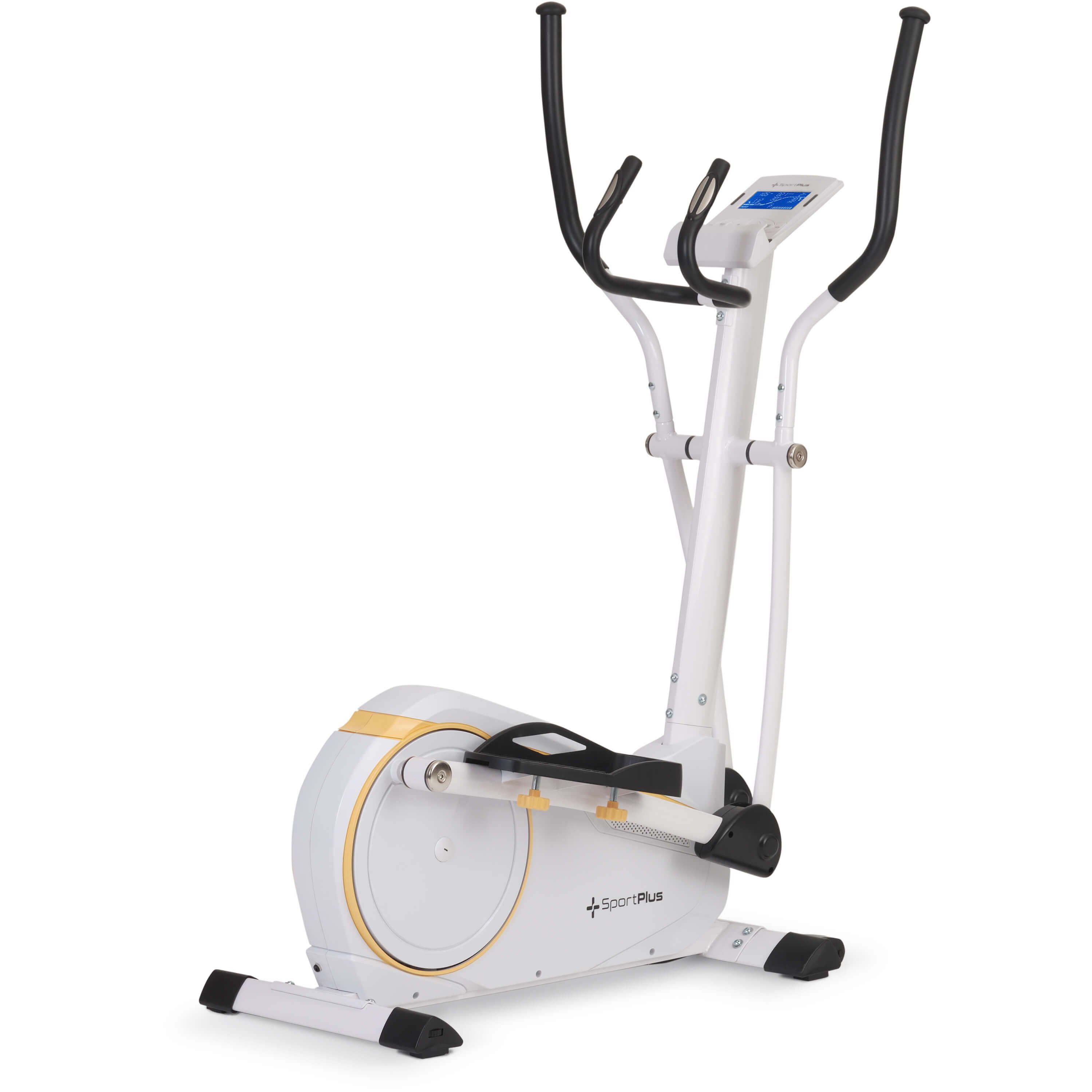 SportPlus Crosstrainer SP-ET-9600-W-iE, Crosstrainer, Ellipsentrainer, 17 kg Schwungmasse, 24 Widerstandsstufen, SP-ET-9600-W-iE