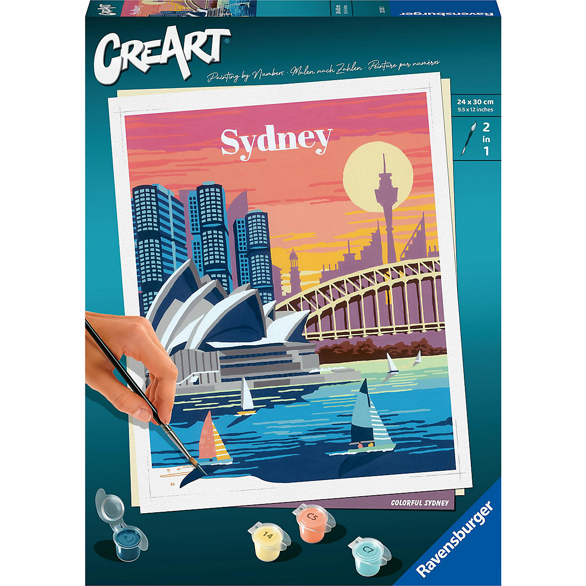 CreArt Malen nach Zahlen Colorful Sydney