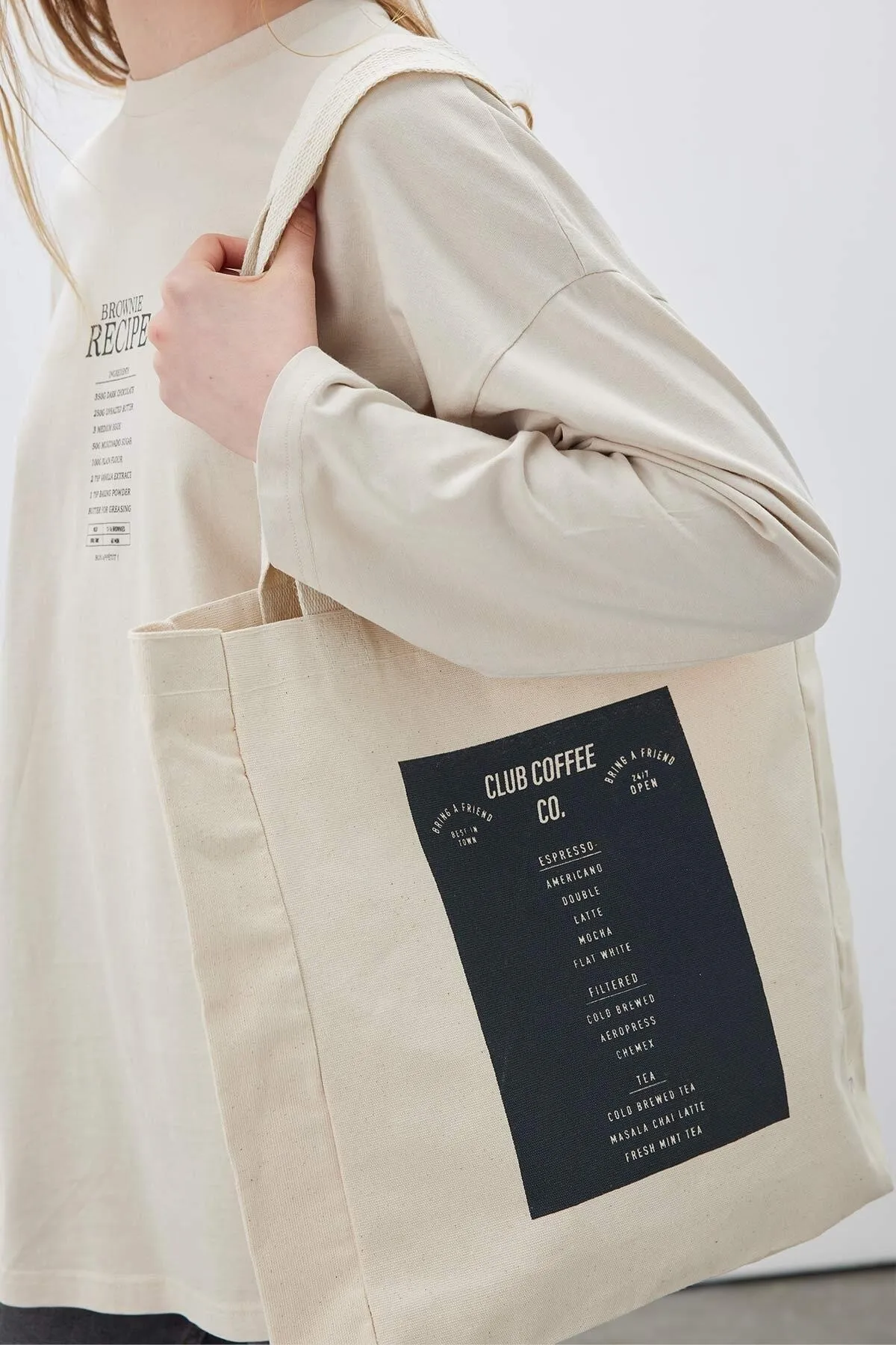 Manuka  BEDRUCKTE GÄSTE STOFFTASCHE COFFE CO