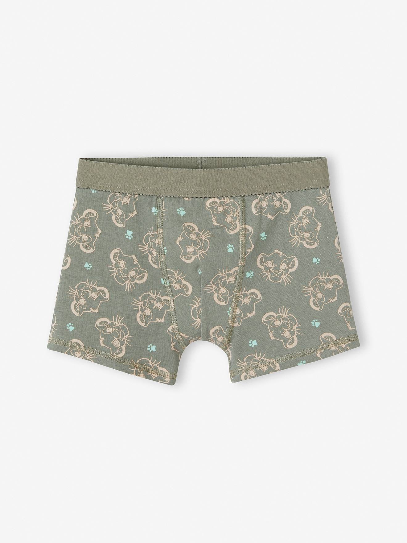 The Lion King 3er-Pack Jungen Boxershorts Disney KÖNIG DER LÖWEN - khaki