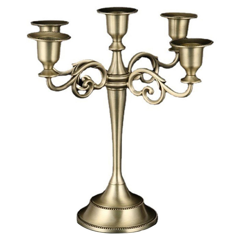 SCOHOME Kerzenständer Kerzenständer Set 5-Armiger Kerzenhalter (1 St., Vintage-Metall), Stabkerze Dekorativer