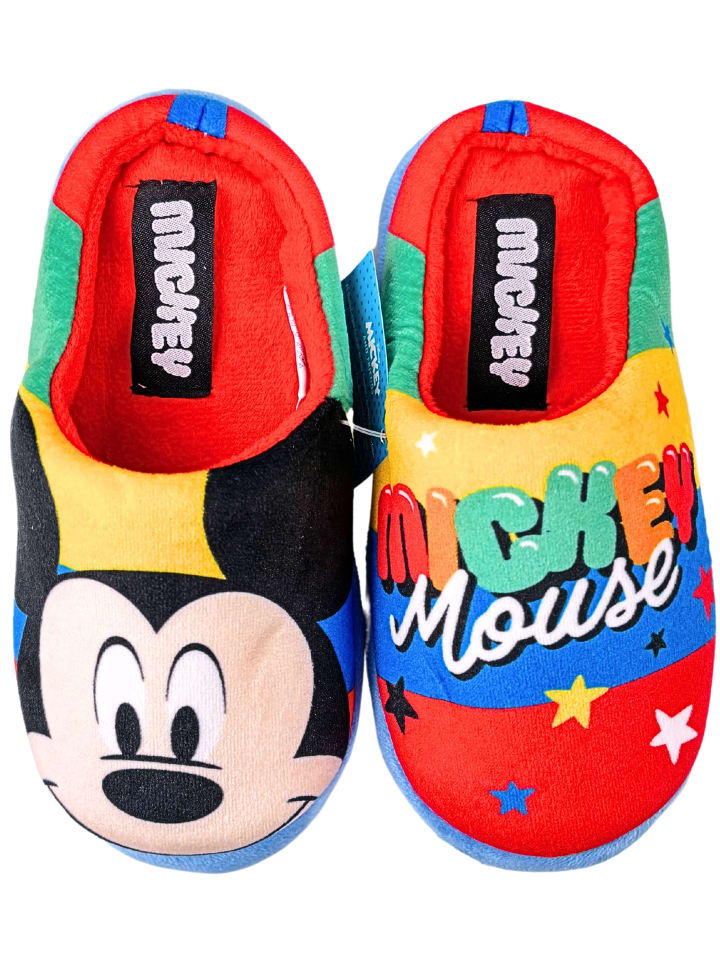 Disney Mickey Mouse Hausschuhe Disney Mickey Mouse in Bunt günstig kaufen