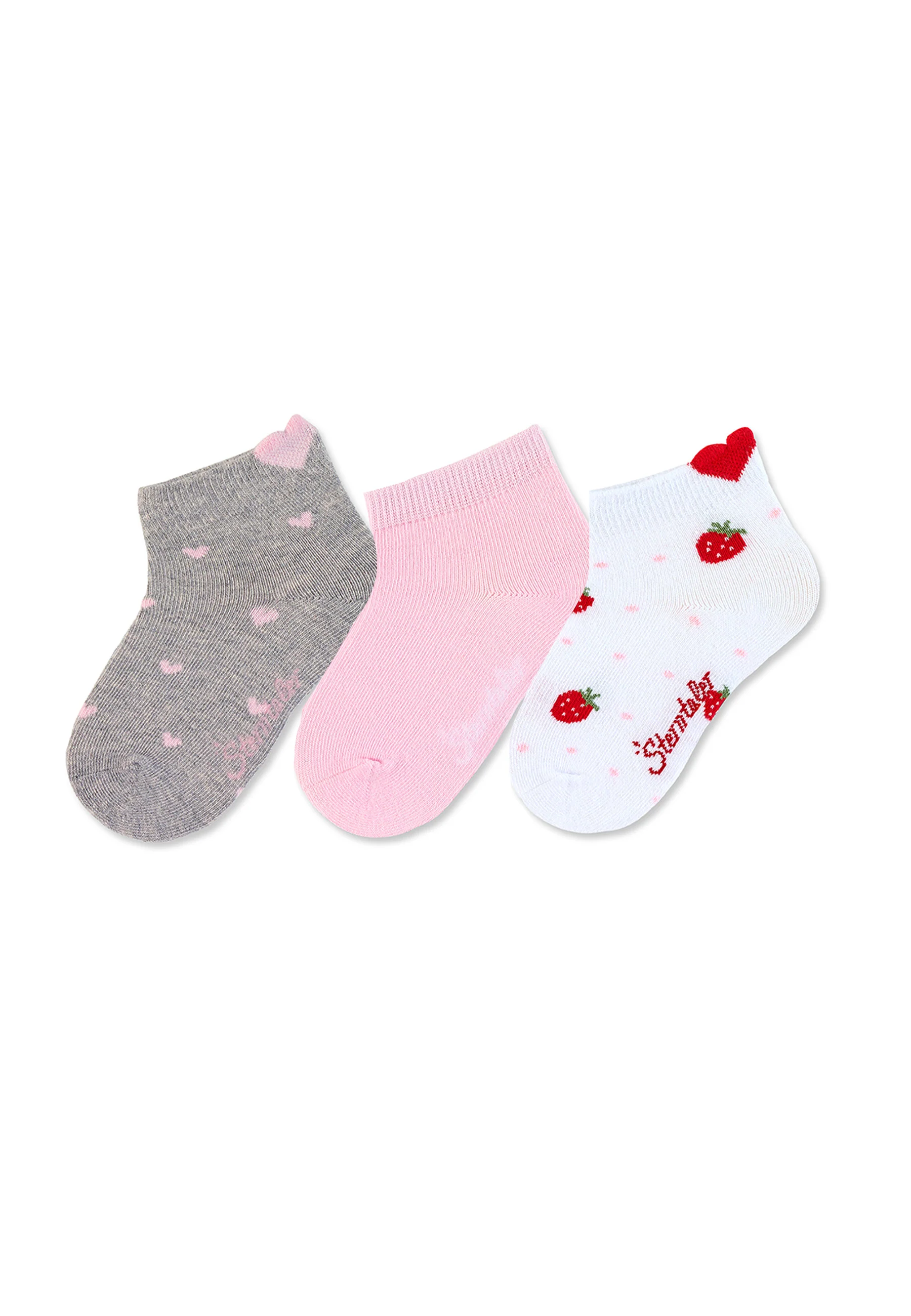 Sneaker-Söckchen 3er-Pack Herzen