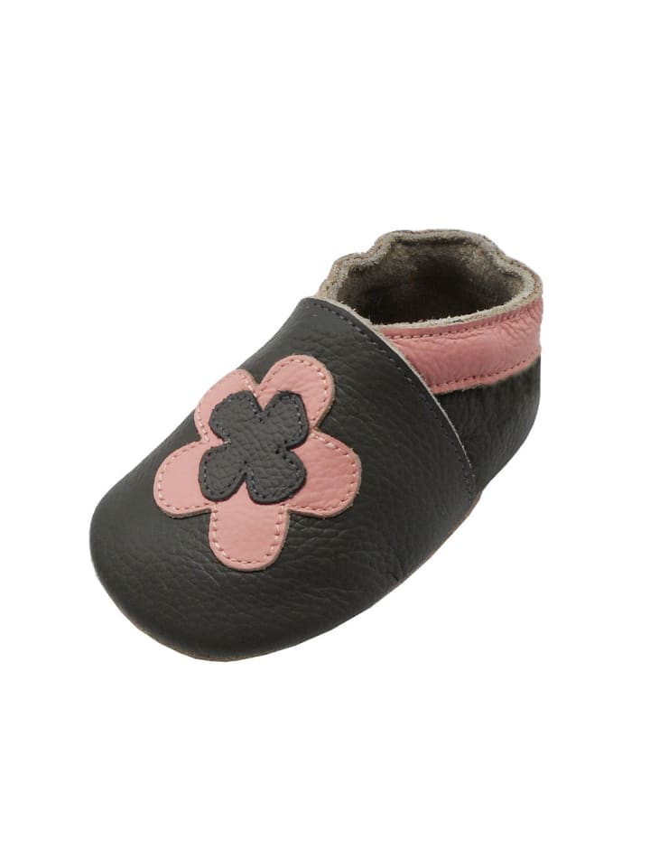 Yalion Leder-Krabbelschuhe 