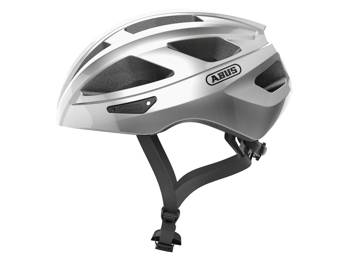 Abus Macator Gleam Silver Fahrradhelm