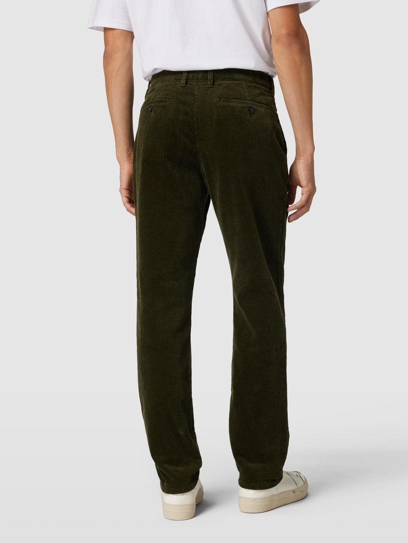 Cordhose mit Stretch-Anteil in khaki