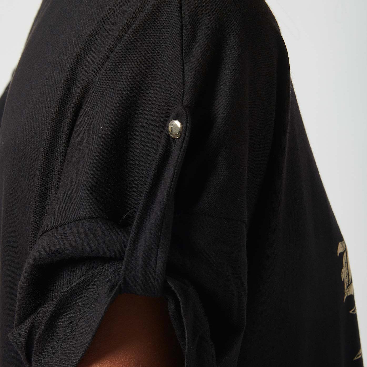 LUPI   T-shirt noir femme