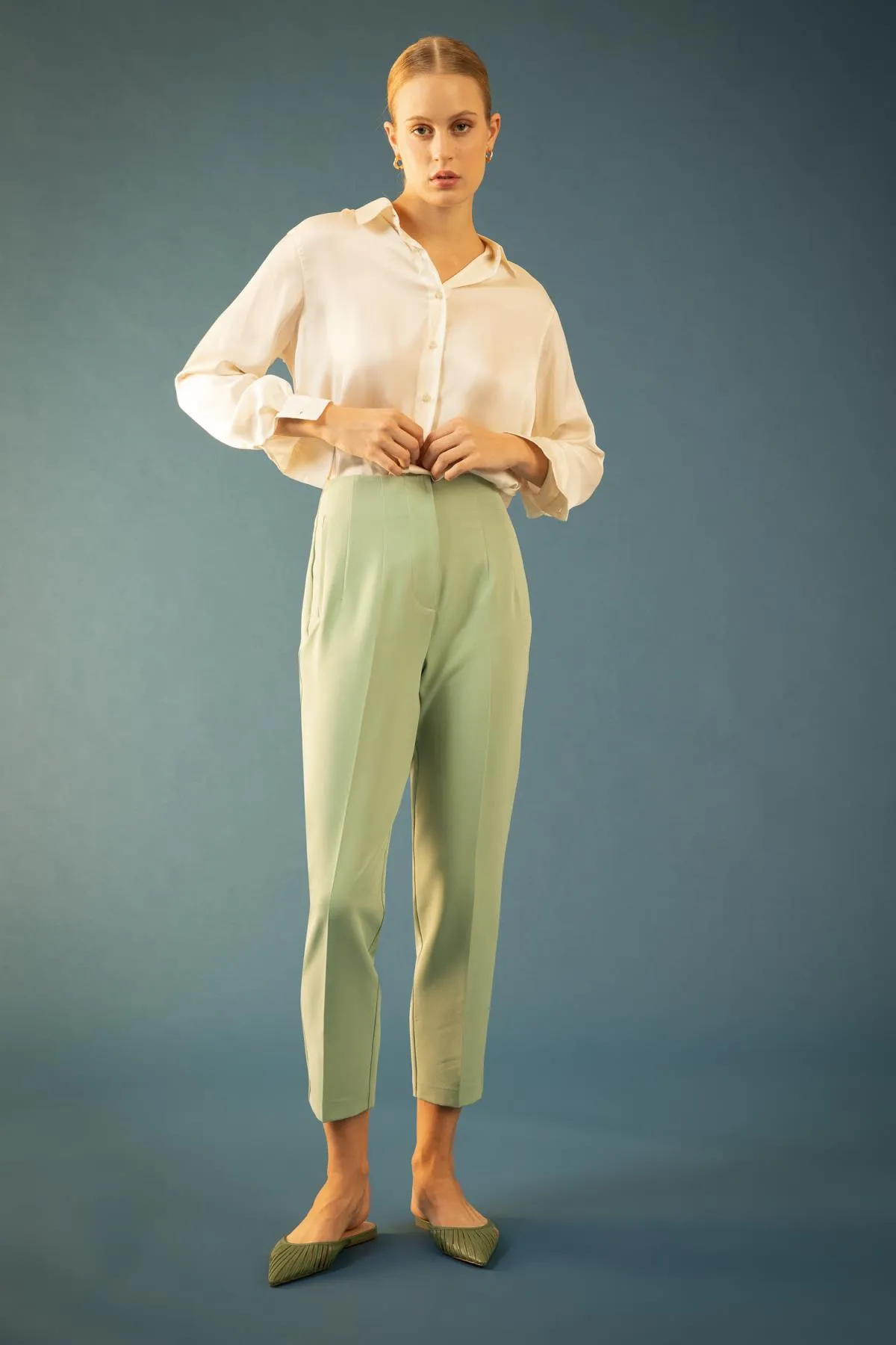 DeFacto  Slim-Fit-Hose mit hoher Taille