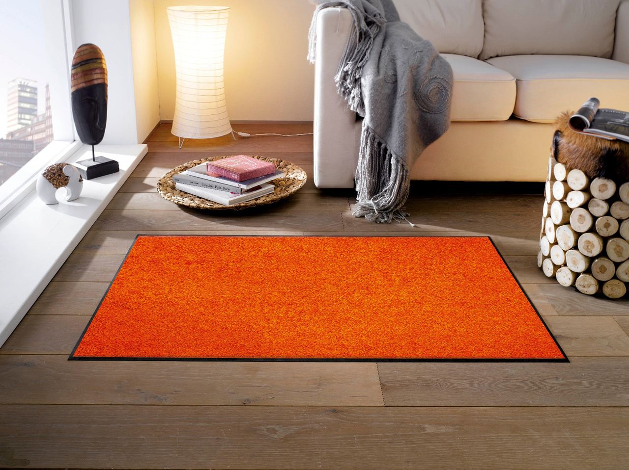 Fuma Rutschfeste Fußmatte TC_Burnt Orange 120 x 75 cm