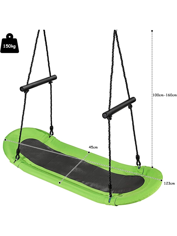 COSTWAY 123x45cm Nestschaukel in Grün günstig kaufen onesize