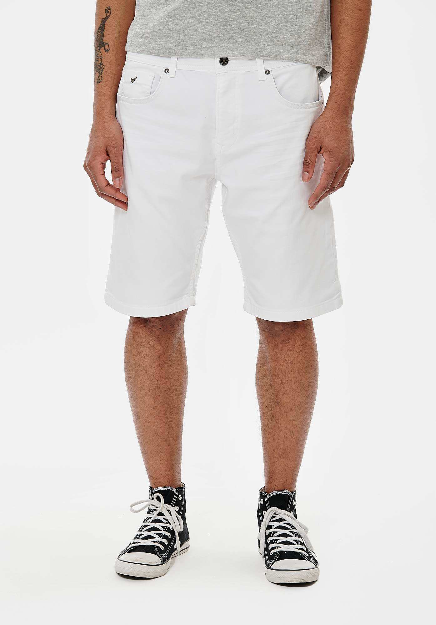 VIXTO  Short straight blanc Homme