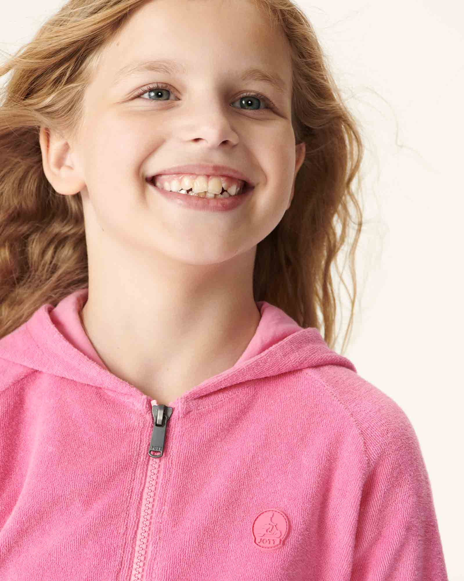 Veste zippée éponge Rose intense enfant Volta