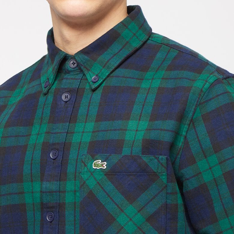 Lacoste Check Shirt green/blue