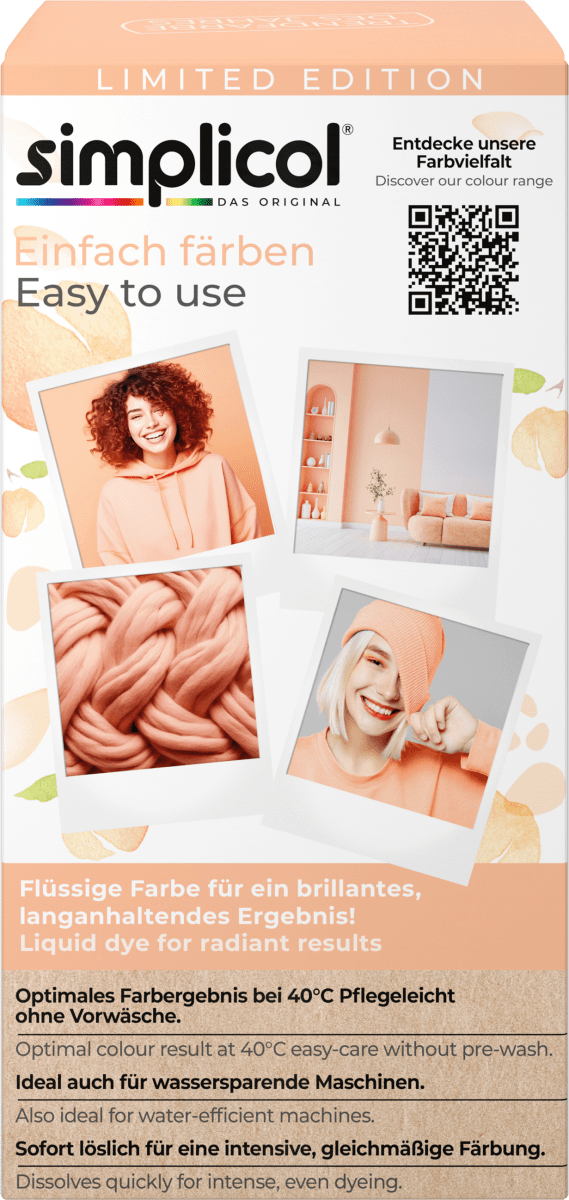 Textilfarbe intensiv Peach-Splash, 1 St