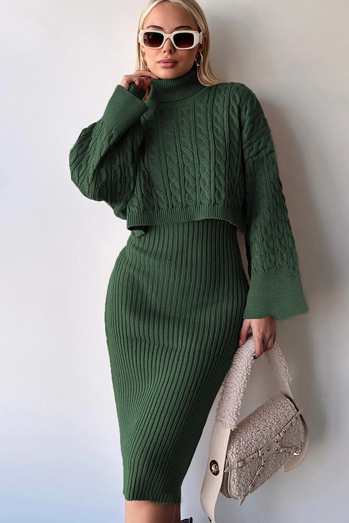 ZF BUTİK  Zweiteiler - Khaki - Regular Fit