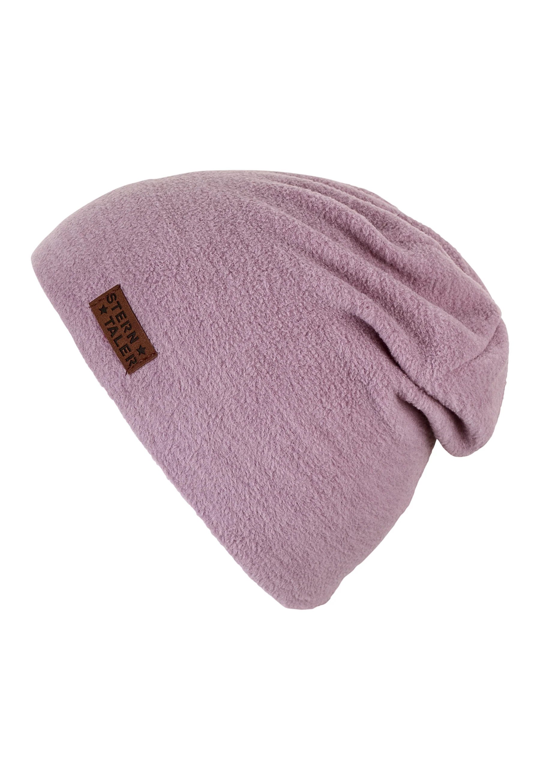Slouch-Beanie aus Microfleece melange (recycelt)