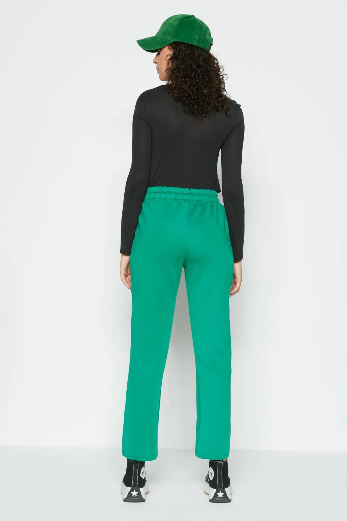 C&City  Jogginghose mit Falten an Taille und Bein 810 Grün