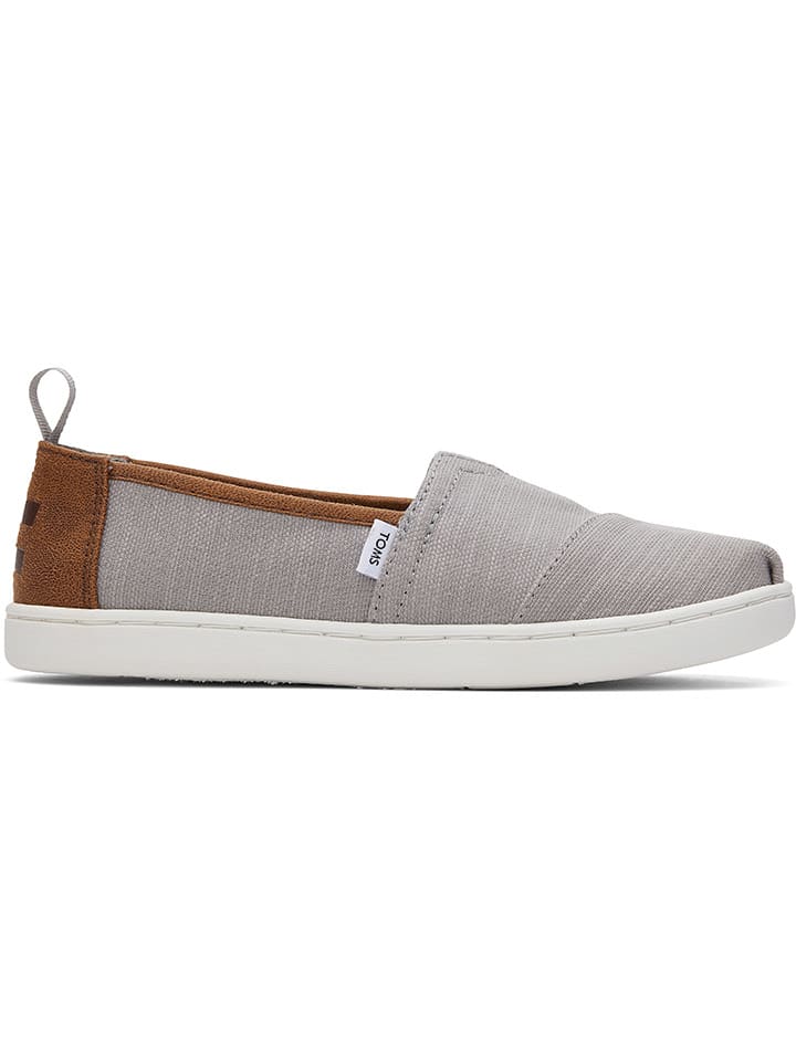 TOMS Slipper in Grau/ Braun günstig kaufen
