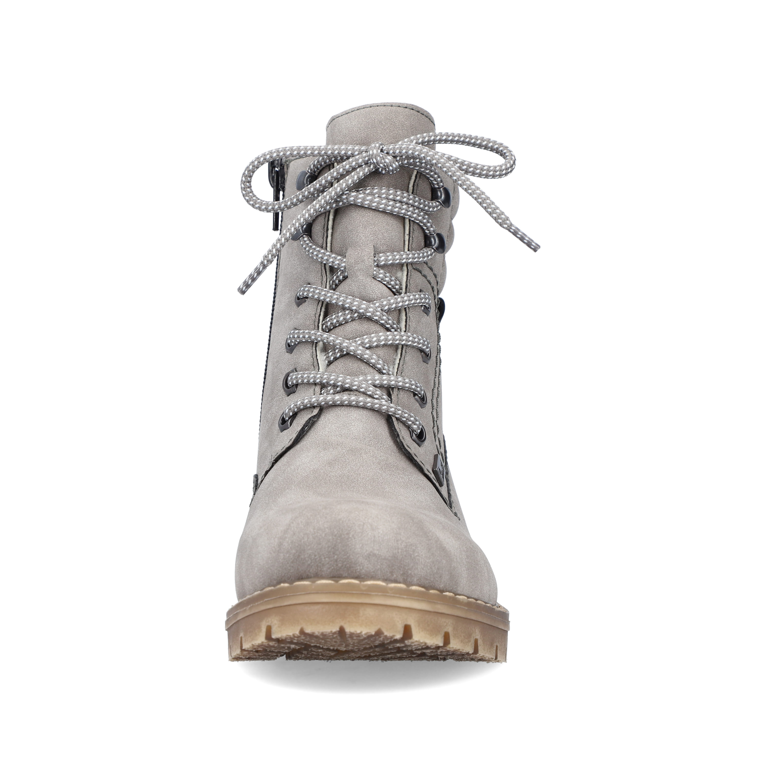 Rieker Damen Schnürstiefel silbergrau