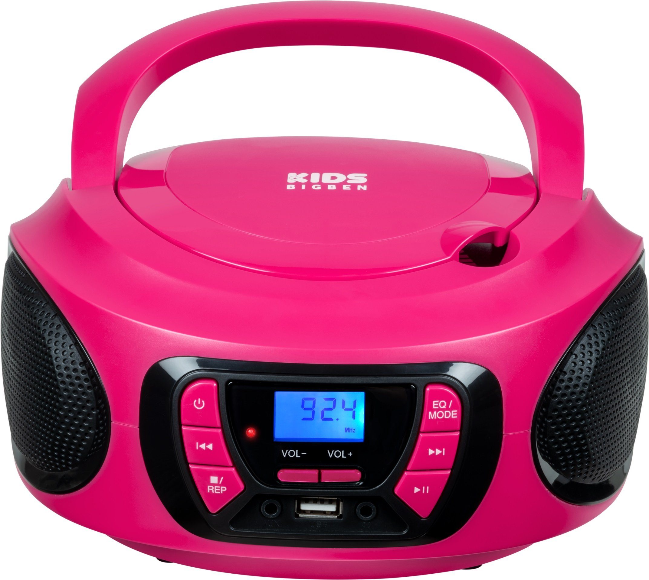 BigBen Kids Tragbares CD/Radio AU387292 USB/BT pink CD-Radiorecorder (FM-Tuner)