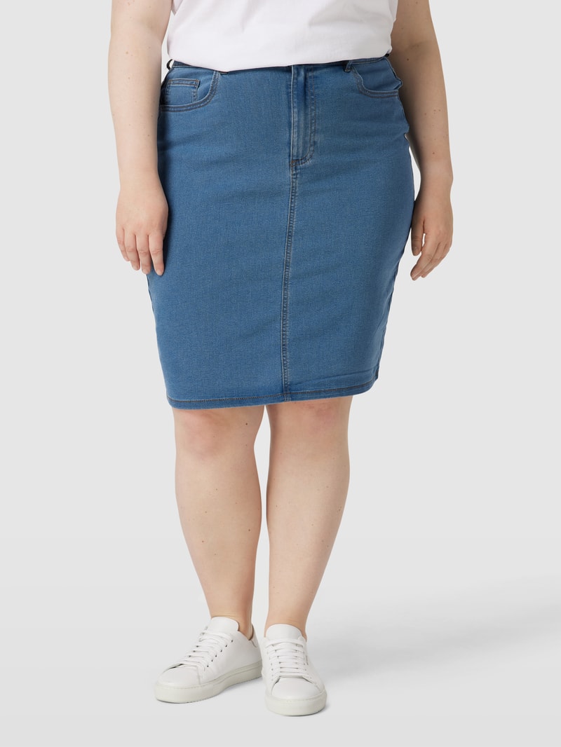 Jeansrock mit 5-Pocket-Design Modell 'VIANA' in hellblau