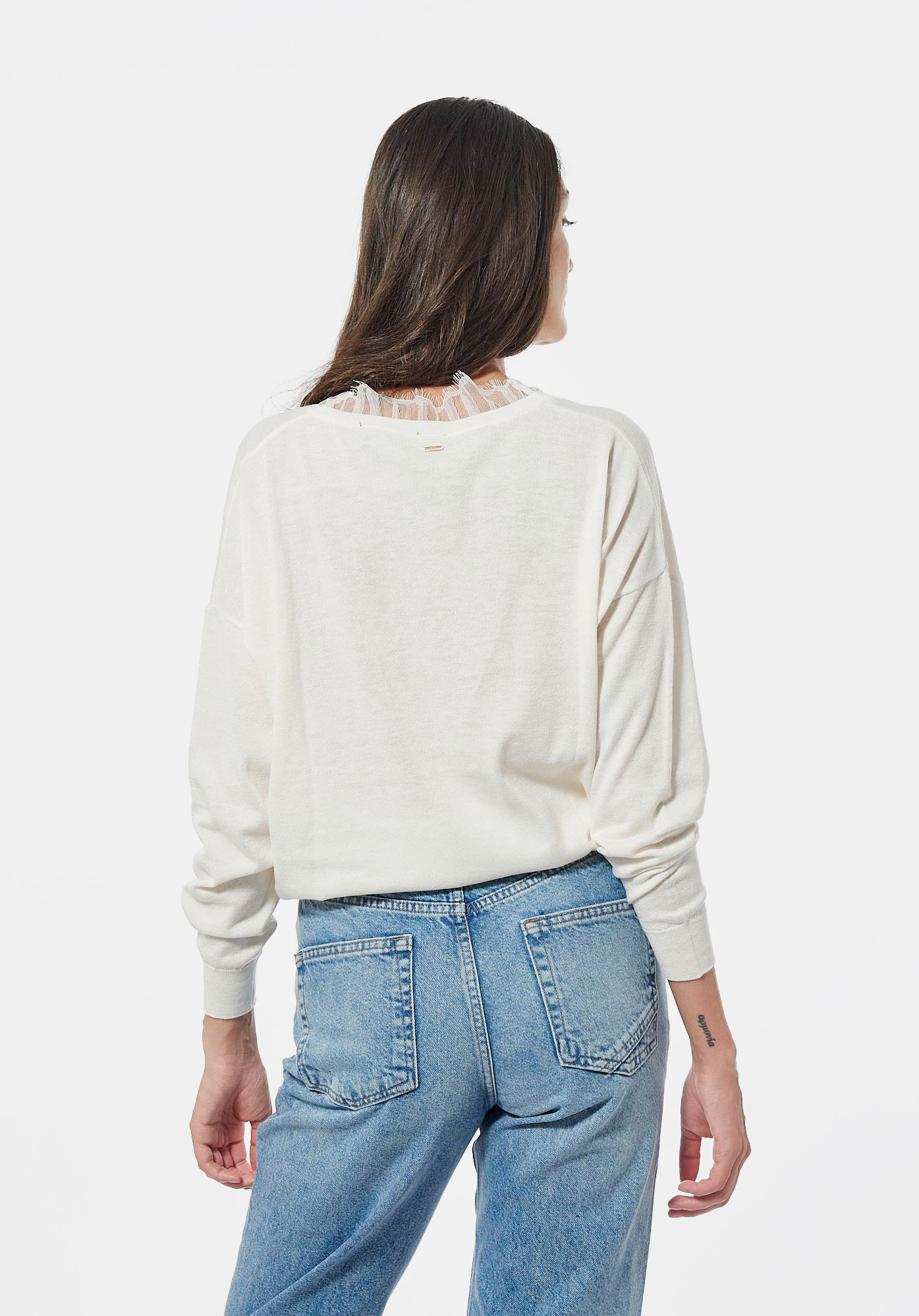 FAME   Pull blanc Femme