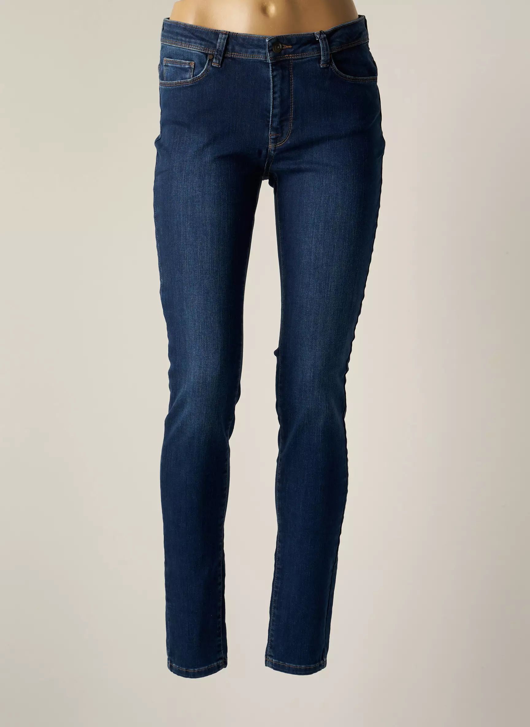 Janira Jeans Coupe Slim Femme couleur bleu