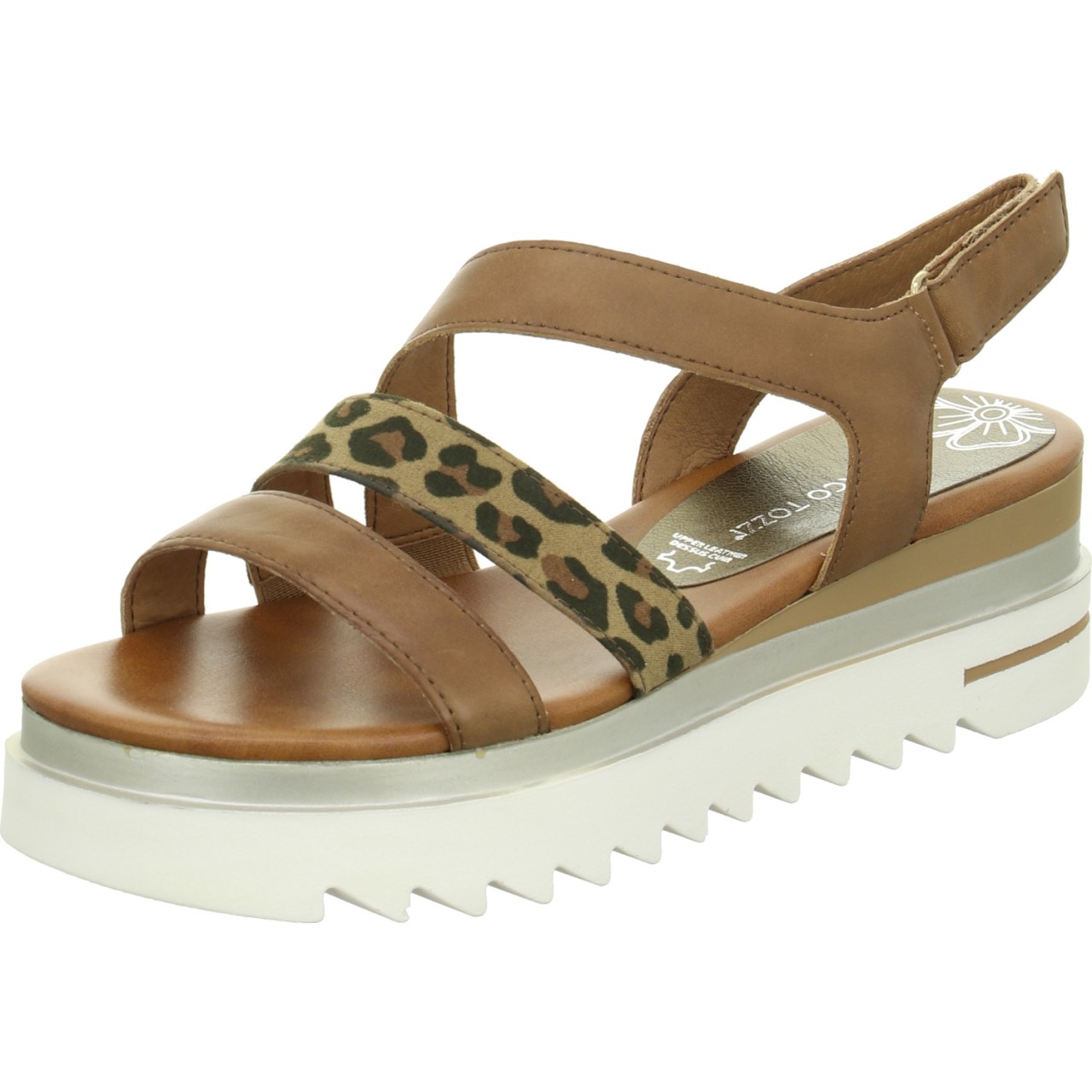 MARCO TOZZI Komfort Sandalen braun nut/leo