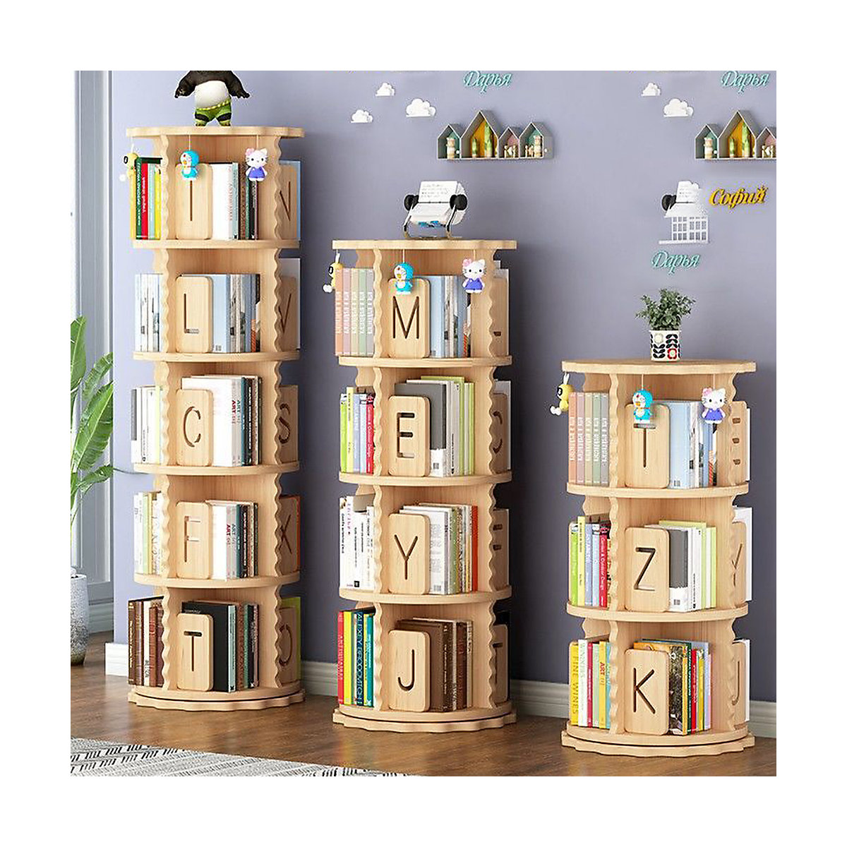 Drehbares Bücherregal