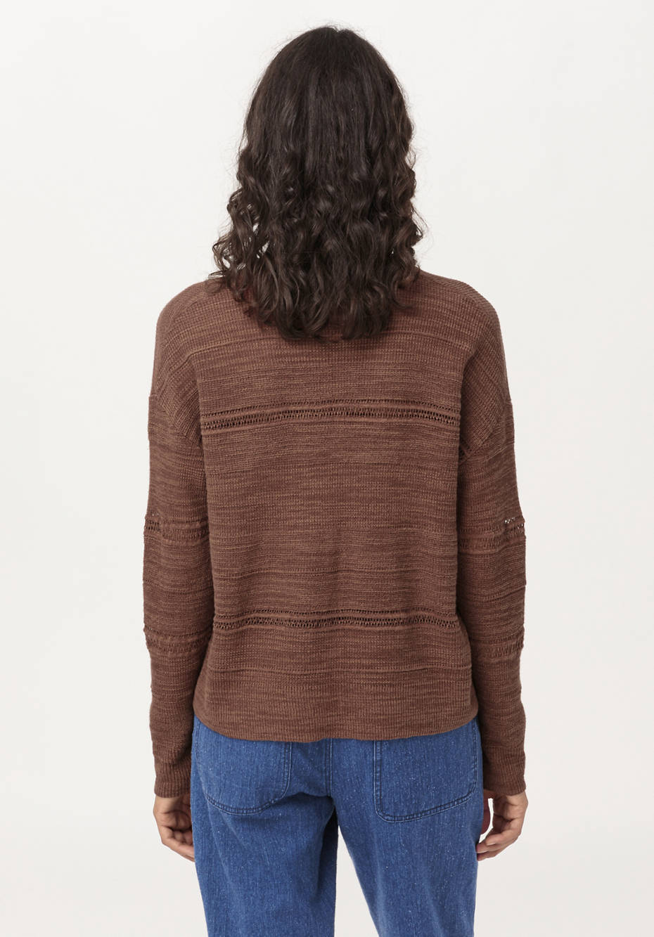 Strickjacke aus Leinen mit Bio-Baumwolle