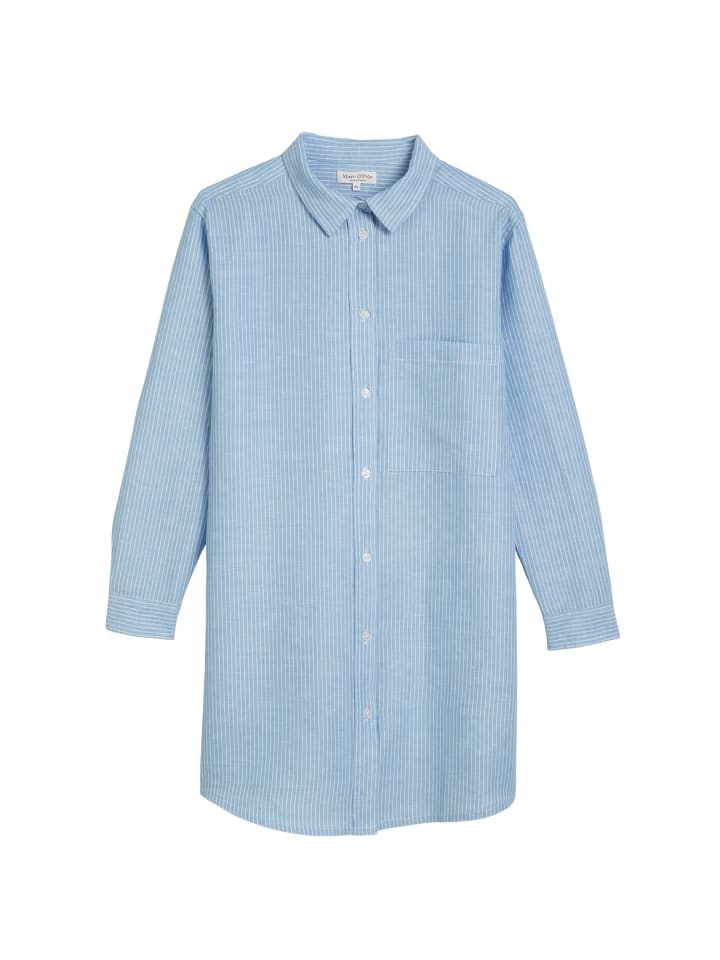 Marc O'Polo TEENS-GIRLS Hemdblusenkleid in CLOUDY BLUE STRIPE günstig kaufen