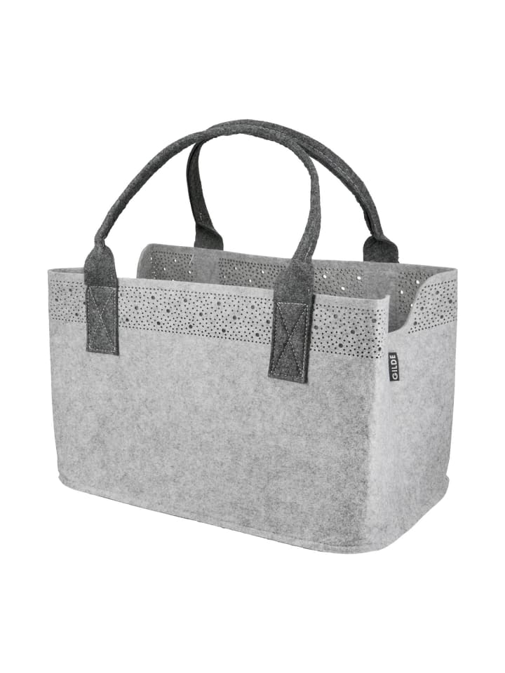 GMD Living Filztasche BORDÜRE in Hellgrau günstig kaufen onesize