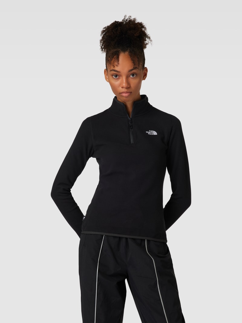 Sweatshirt mit Label-Stitching Modell 'DUSTY' in schwarz