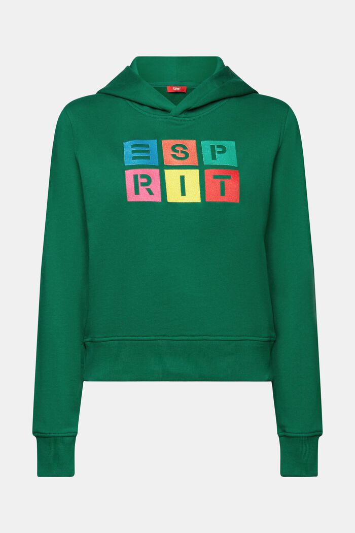 Hoodie aus Bio-Baumwolle mit Logostickerei