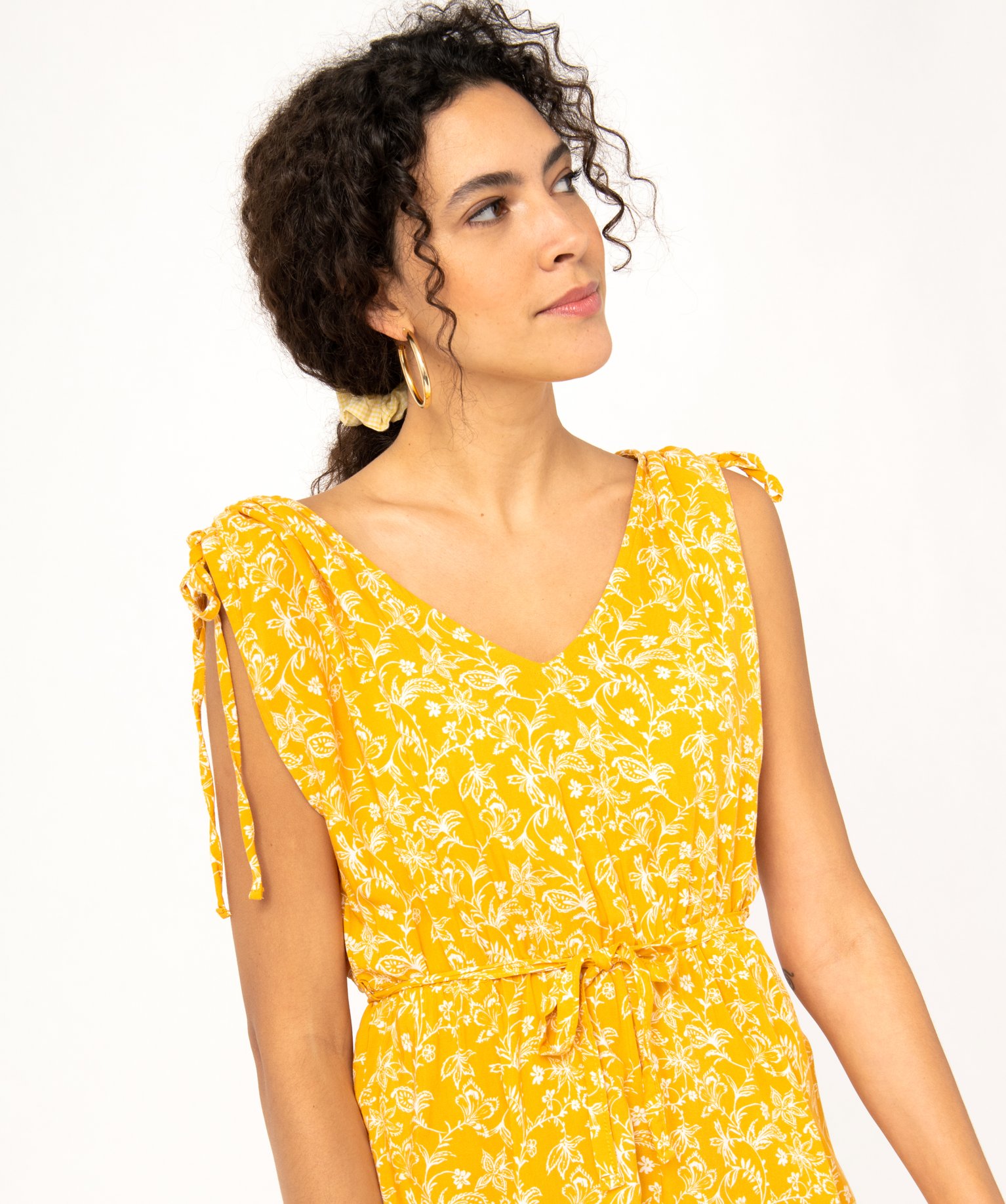 Combishort imprimé avec col V femme imprime | GEMO