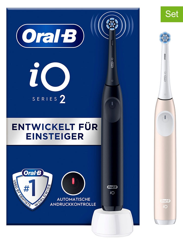 Oral-B 2tlg. Set: Elektr. Zahnbürsten 