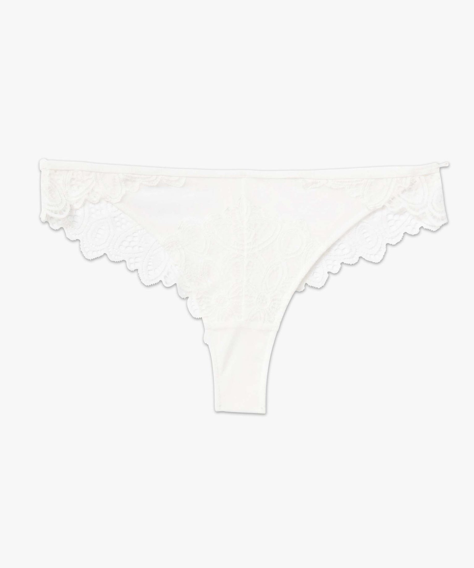 Tanga en dentelle femme ecru | GEMO