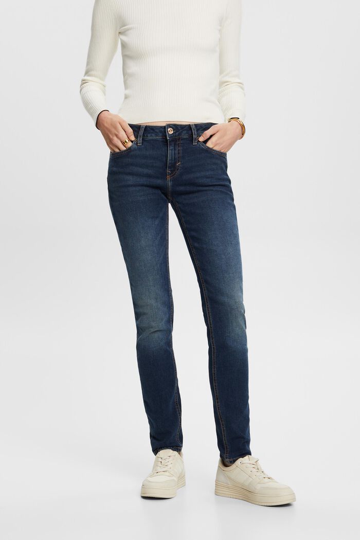 Mid-Rise-Stretchjeans in schmaler Passform