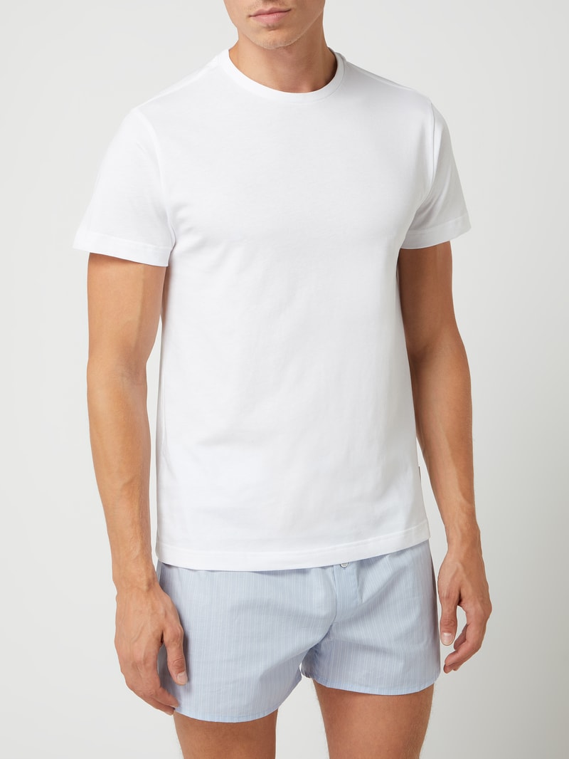 T-Shirt aus Baumwolle im 2er-Pack in weiß