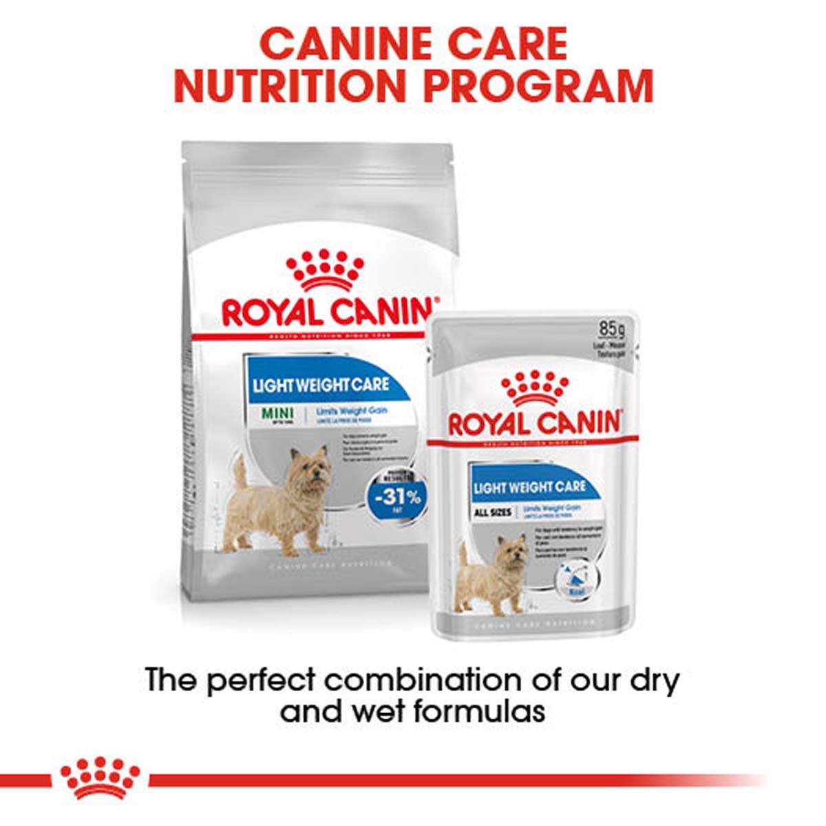 ROYAL CANIN LIGHT WEIGHT CARE Nassfutter für Hunde mit Neigung zu Übergewicht12x85g