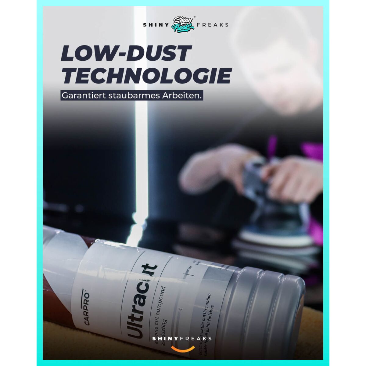 CarPro Politur Set UltraCut   Ø125mm Pad | Schleifpolitur 500g