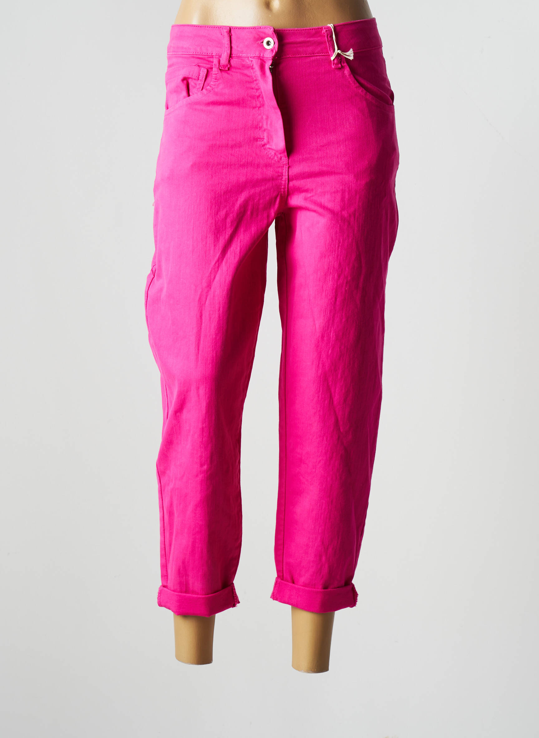 Wiya Jean Mom Femme couleur rose
