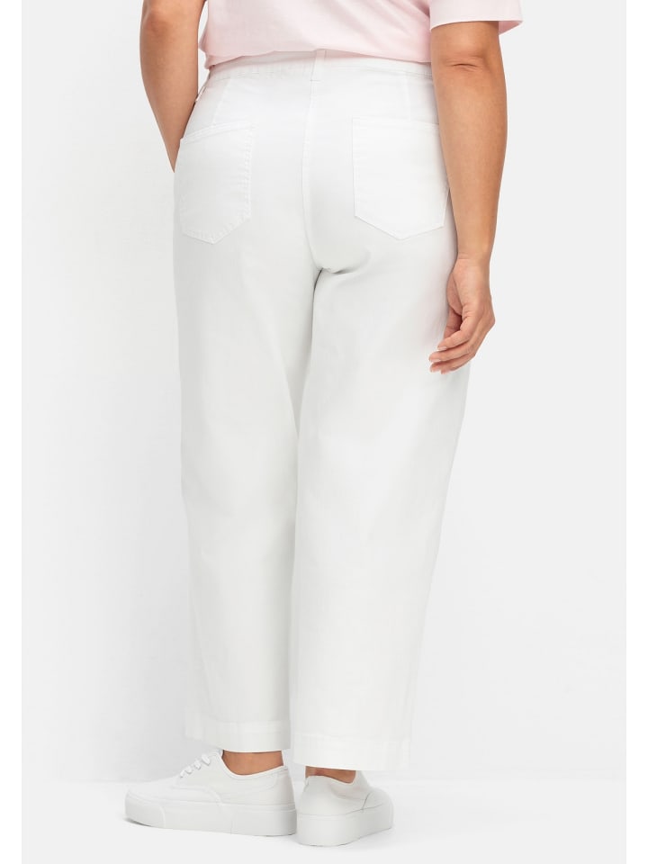 sheego Culotte in white Denim günstig kaufen