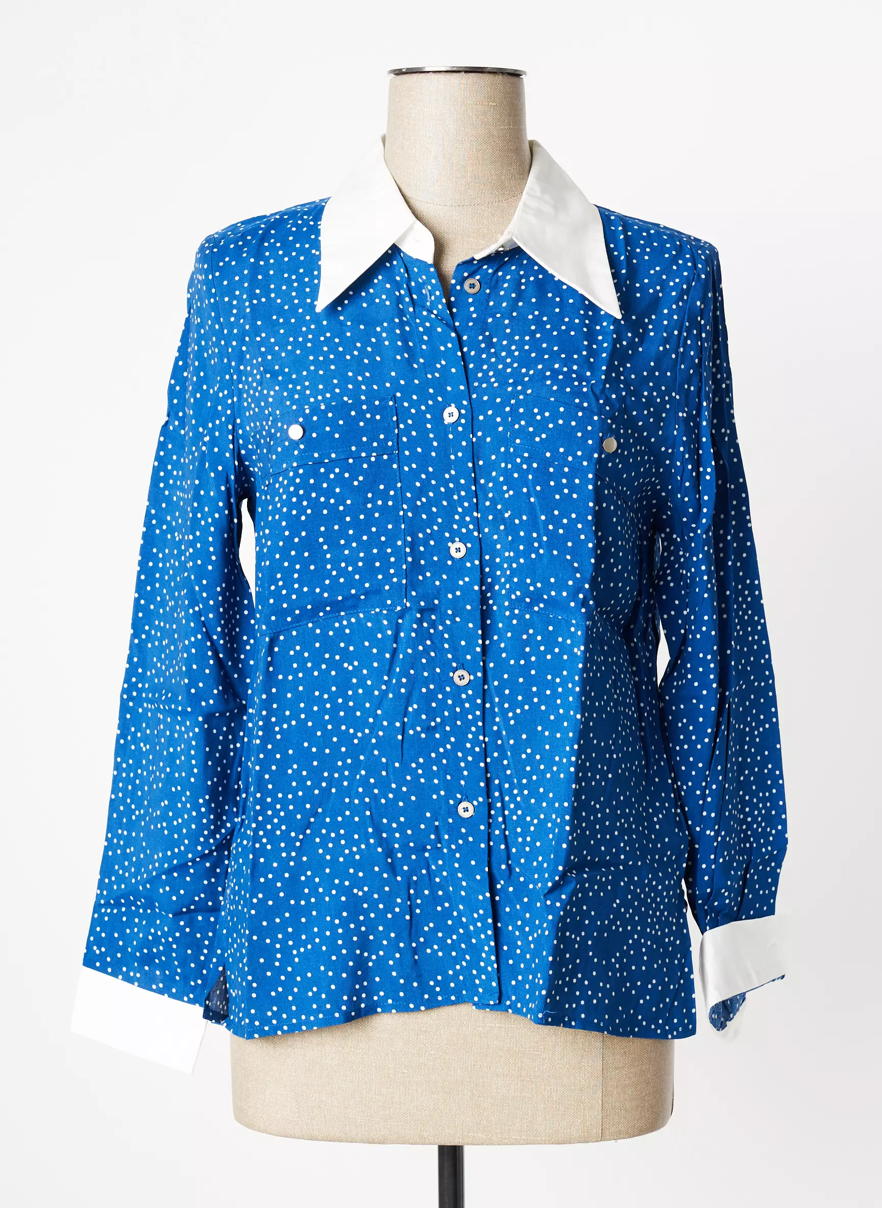 Yuka Chemisiers Femme couleur bleu