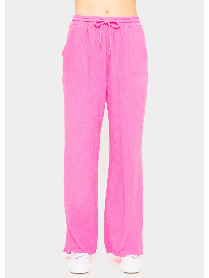 SASSYCLASSY Musselin Hose in pink günstig kaufen