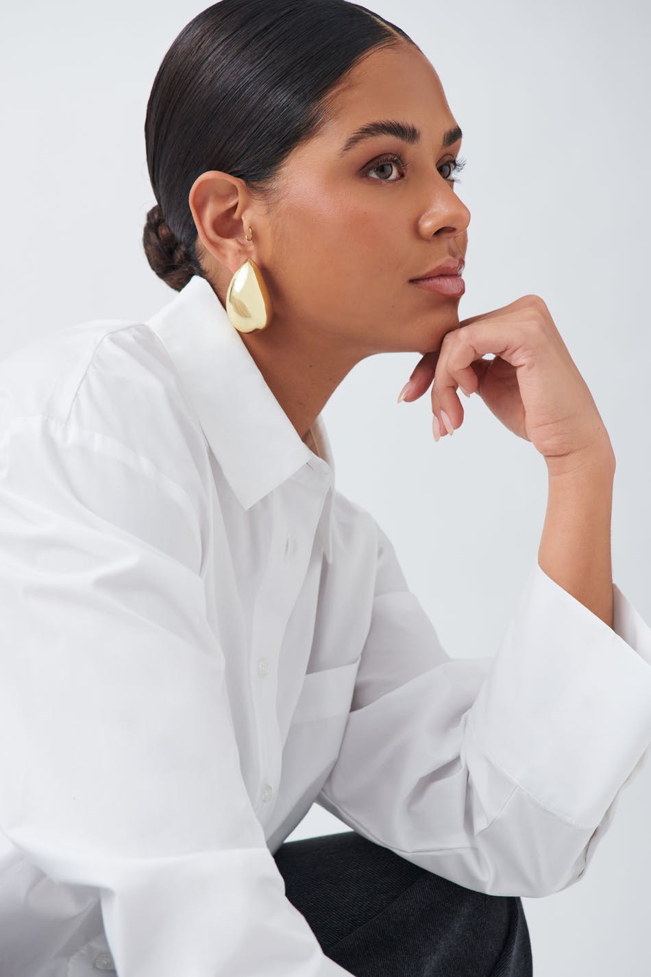 Chunky poplin shirt