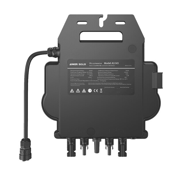 Bifaziales Balkonkraftwerk 900W / 800W inkl. Speicherbatterie und Wandhalterung für flache Flächen