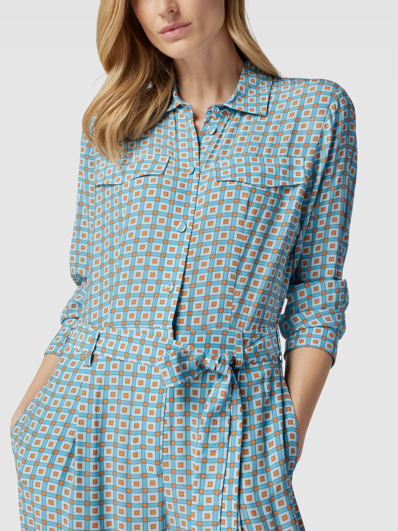 Jumpsuit mit Allover-Muster in bleu
