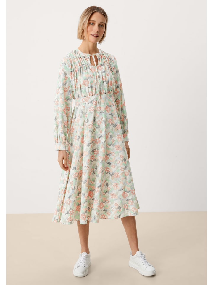 s.Oliver Einteiler Kleid lang in Creme günstig kaufen