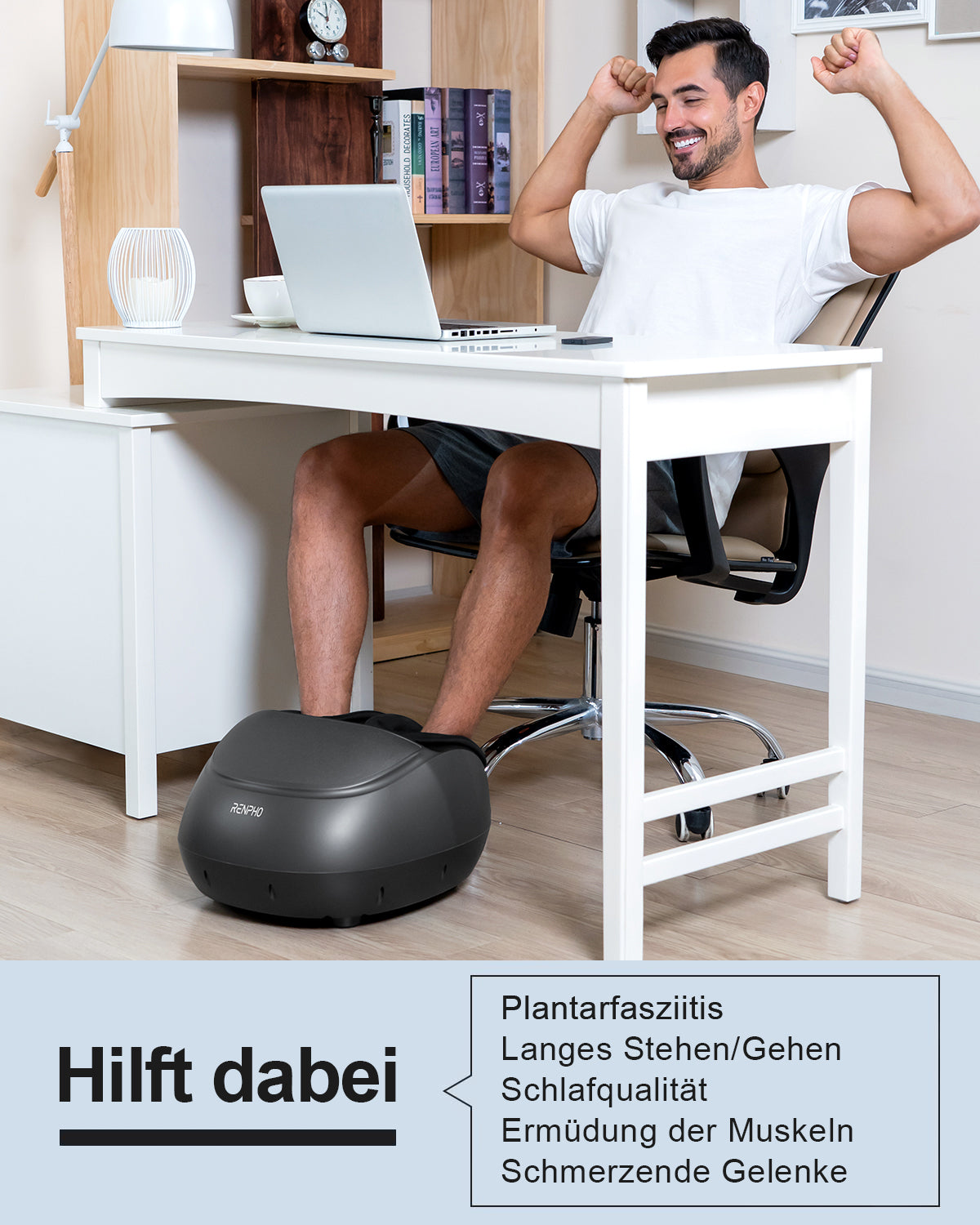 Shiatsu Fußmassagegerät Premium mit Fernbedienung